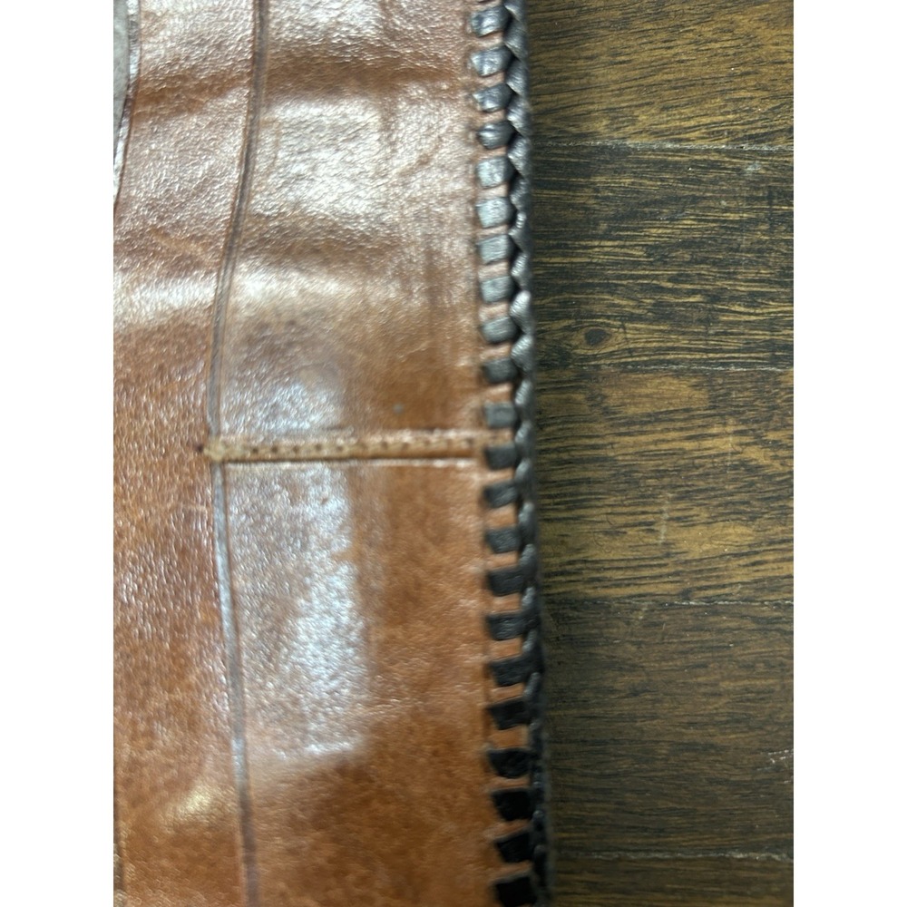 Men's vintage hand-tooled leather wallet Genuine Leather Hand Made In Mexico - Picture 8 of 8